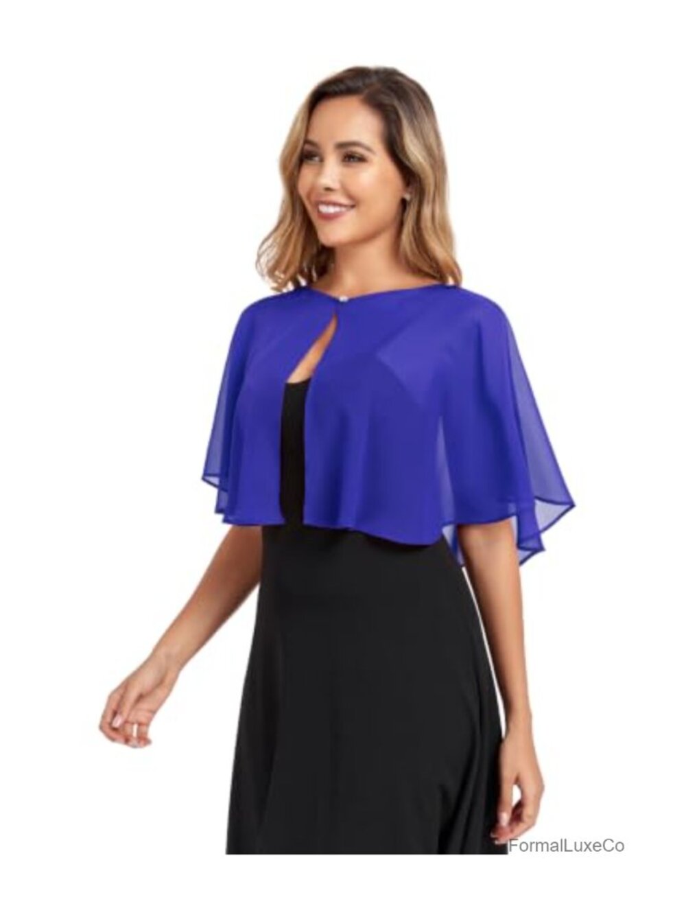 Chiffon Capelets for Women Shawl Wraps for Evening Dress